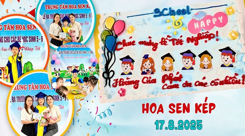 Lễ ra trường chuyên biệt của những đóa hoa sen kép Le ra truong Hoa Sen Kep - Lễ ra trường chuyên biệt của những đóa hoa sen kép